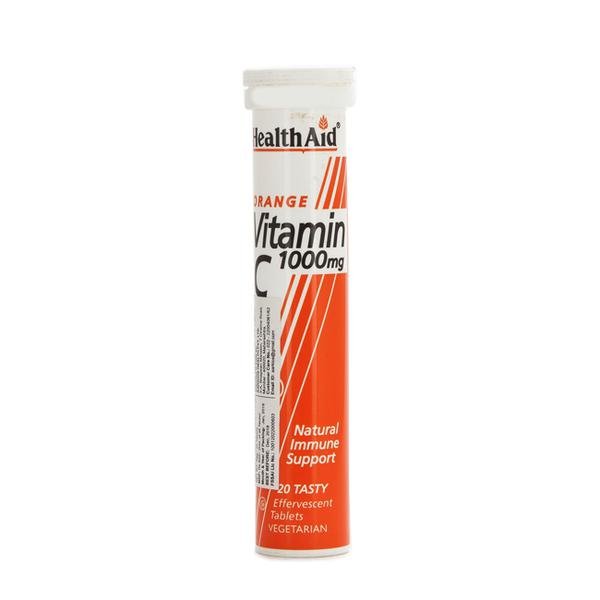 HealthAid Vitamin C (Orange) 1000 mg Effervescent Tablets 20's